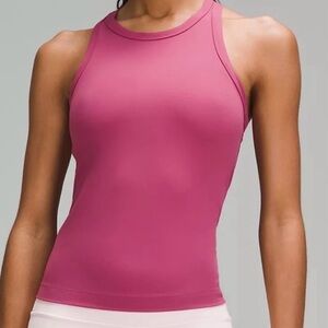 Lululemon Align Waist-Length Racerback Tank Top in velvet dust Sz 8 🍂🍁🍂🍁